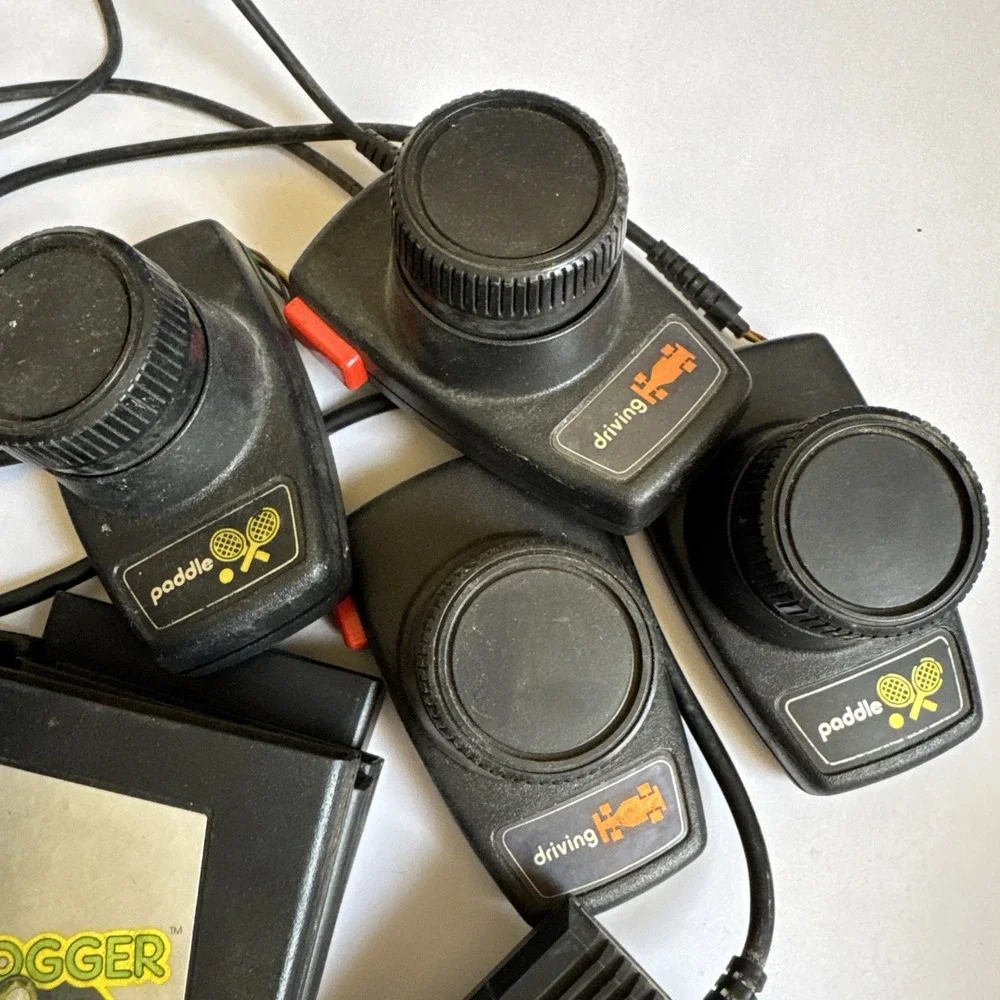 Atari 2600 Games Lot Of 18 Plus Controllers & Accessories. Untested AS-IS
